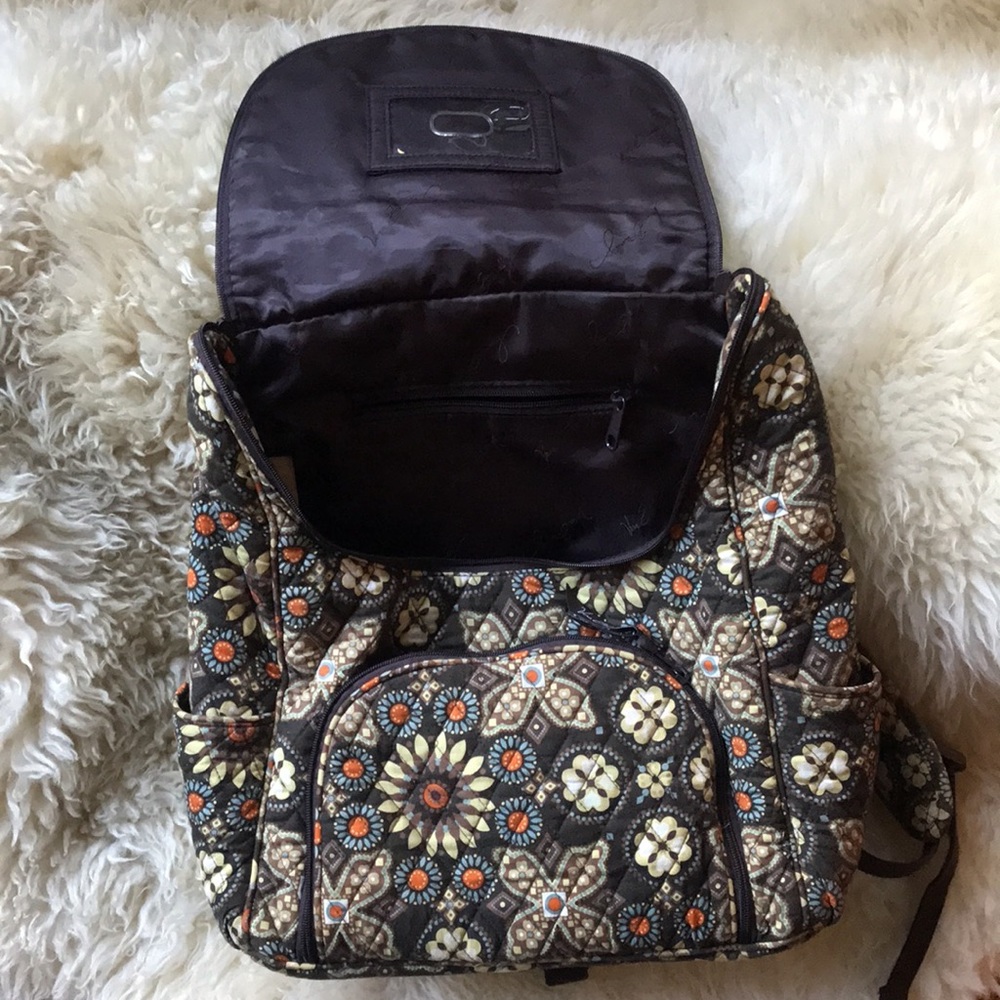 Brown Pattern Vera Bradley Backpack - image 2
